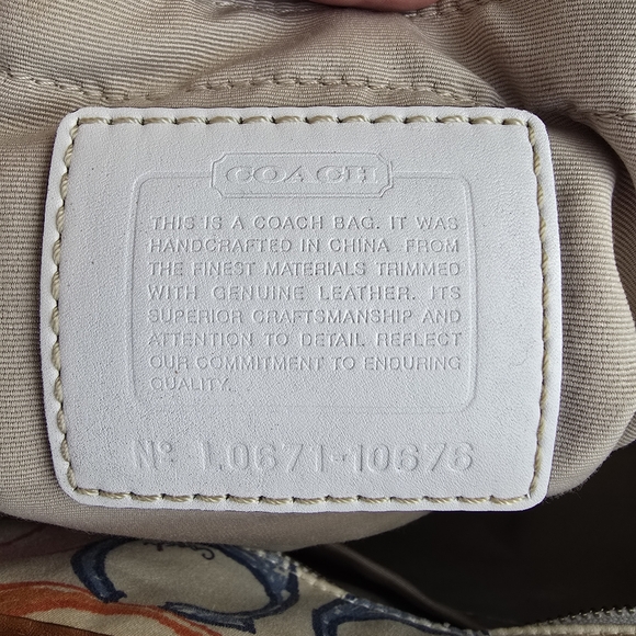 Coach Vintage 2006 Rare Scribble Multi-colored Multibaby Tote/Crossbo. Bag 10676 - Picture 9 of 16